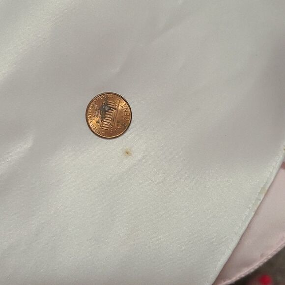 Pink Satin Formal Flower Girl Dress Rhinestone Lace Up Party 2pc Shawl Wedding - Picture 9 of 11